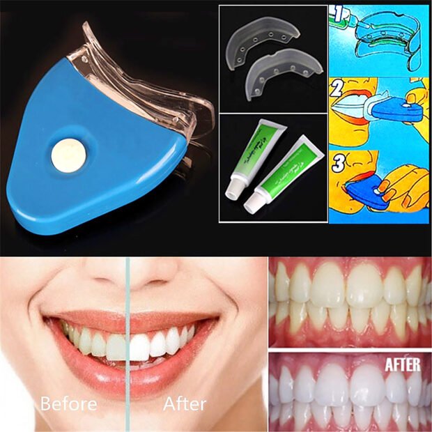 Oral Gel Teeth Tooth Whitening Whitener Dental Bleaching LED - Image 5